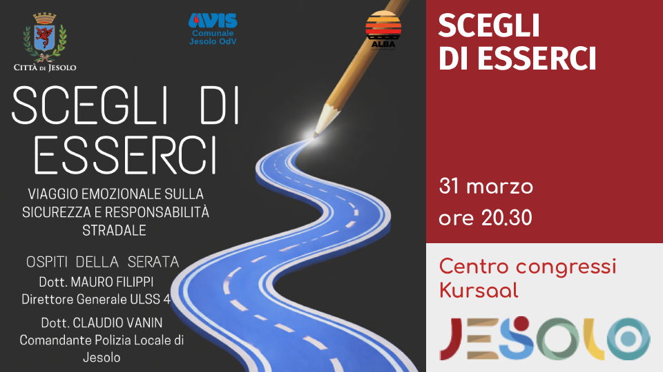 Immagine di scegli di esserci – strillo